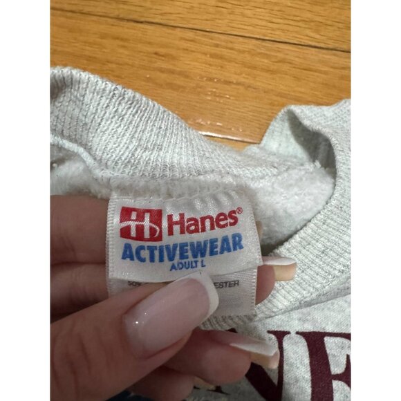 Vintage Hanes Sweatshirts Lot of 2 Nurse & Garner NC Large USA Made Size L - Picture 5 of 16